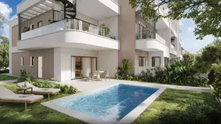 Pool terrace · Residence 3-105