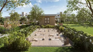 Outdoor wellness space